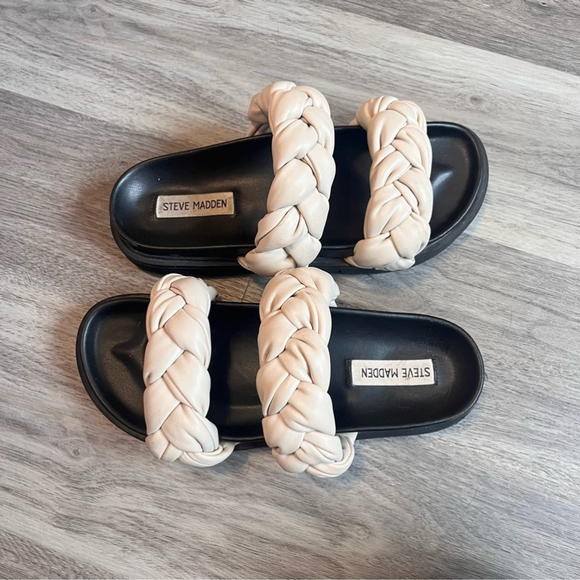 Steve Madden Women’s Choice Braided Slide Sandal Size 8 - Picture 2 of 5